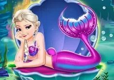 Frozen  Games, Elsa Mermaid Queen, Games-kids.com