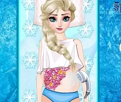 Frozen  Games, Elsa Pregnant at the Spa, Games-kids.com