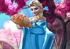 Frozen  Games, Elsa  Time Travel Japan, Games-kids.com