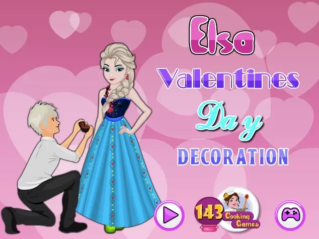 Frozen  Games, Elsa Valentines Decoration, Games-kids.com