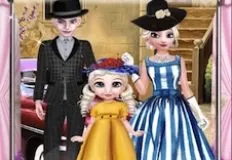 Frozen  Games, Elsa Vintage Family Photo, Games-kids.com