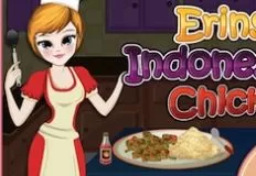 Cooking Games, Erins Indonesian Chicken, Games-kids.com