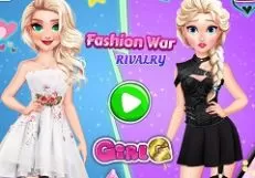 Frozen  Games, Evil Twin Fashion War Rivalry, Games-kids.com