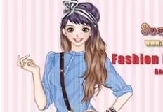 Girl Games, Fashion Blogger 201505 Anime, Games-kids.com