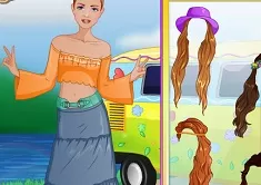 Dress Up Games, Fashion Studio Hippie Hottie, Games-kids.com