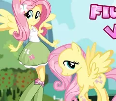 My Little Pony Games, Fluttershy Pony vs Human, Games-kids.com