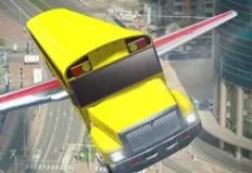 Cars Games, Flying Bus Simulator, Games-kids.com
