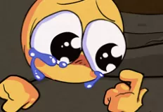 FNF Crying Cursed Emoji over EXPURGATION