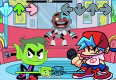 🕹️ Play Teen Titans Go One on One Game: Free Online TTG Robin, Cyborg,  Raven, Starfire & Beast Boy Chase Minigames for Kids