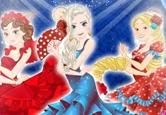 Princess Games, Four Dances with Princesses, Games-kids.com