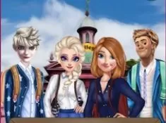 Frozen  Games, Frozen Family Go to College, Games-kids.com