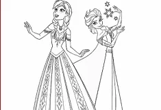 Frozen  Games, Frozen Sisters Coloring, Games-kids.com