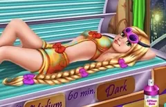 Rapunzel Games, Goldie Princess Tanning, Games-kids.com