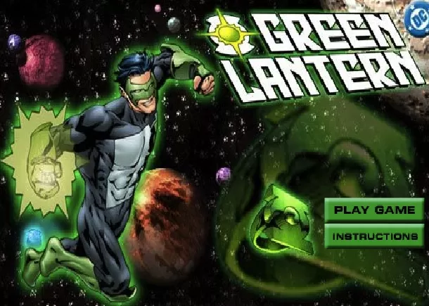Green Lantern Games, Green Lantern Robot Shooting, Games-kids.com