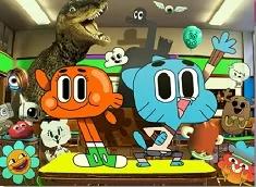 Gumball Games, Gumball and Darwin at School Puzzle, Games-kids.com