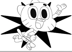 Gumball Games, Gumball Watterson Coloring, Games-kids.com