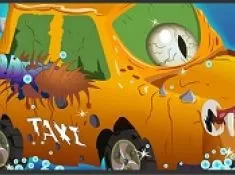 Halloween Games, Halloween Taxi Puzzle, Games-kids.com