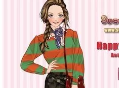 Girl Games, Happy Holidays Anime, Games-kids.com