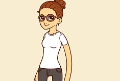 hipster girl dress up