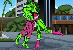 Hulk Games, Hulk Kissing , Games-kids.com