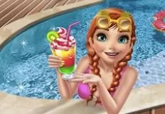 Frozen  Games, Ice princess Pool Party, Games-kids.com