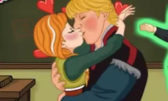 Frozen  Games, Ice Princess School Kiss, Games-kids.com