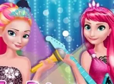 Frozen  Games, Ice Princesses In Rock N Royals, Games-kids.com