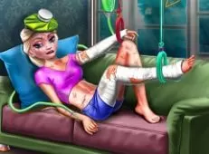 Frozen  Games, Ice Queen Home Recovery, Games-kids.com