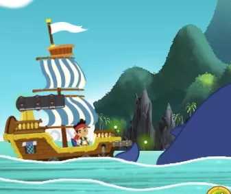 Jake and the Neverland Pirates Games, Jake and The Never Land Pirates Ship on the River, Games-kids.com