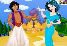 Aladdin Games, Jasmine and Aladdin Dress Up, Games-kids.com