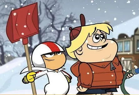 Kick Buttowski Games, Kick Buttowski Winter Puzzle , Games-kids.com