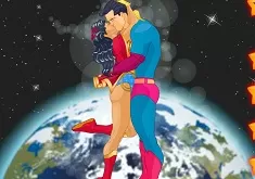 Superheroes Games, Kiss for a Hero, Games-kids.com
