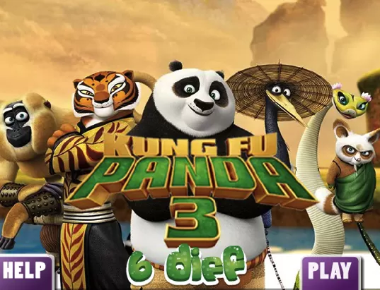 Kung Fu Panda Games, Kung Fu Panda 3 6 Differences, Games-kids.com