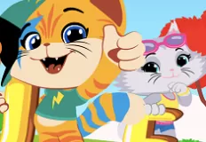 44 Cats Games, Learn with the BuffyCats, Games-kids.com