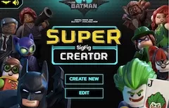 Lego Batman Movie Super SigFig Creator