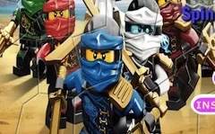 Lego Games, Lego Ninjago Spin Puzzle, Games-kids.com