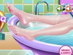 Girl Games, Legs Spa Beauty Salon, Games-kids.com