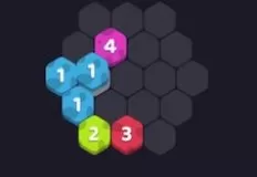 Puzzle Games, Make 5 Hexa, Games-kids.com