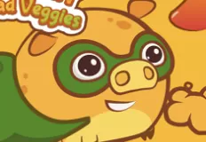 Animal Games, Mango Piggy Piggy vs Bad Veggies, Games-kids.com