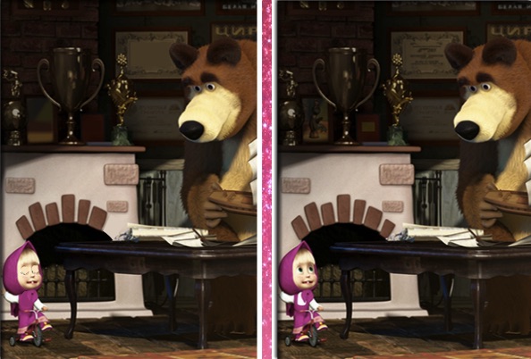 Masha And The Bear 6 Diff - Masha And The Bear Games