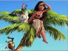 Moana Games, Moana and Pets Playing Puzzle, Games-kids.com