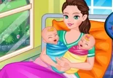 Baby Games, Mommy Twin Birth, Games-kids.com