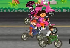 Dora Games, Motorcycle Race, Games-kids.com