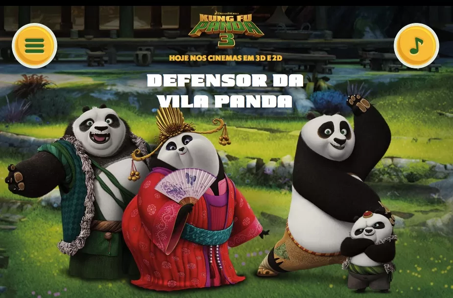 Kung Fu Panda Games, Panda Deffender , Games-kids.com