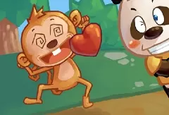 Animal Games, Panda Farm Defense, Games-kids.com