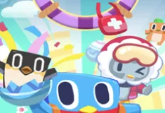 Puzzle Games, Penguin Extreme Puzzle, Games-kids.com