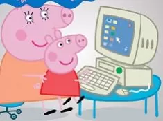 Peppa Pig Games, Peppa Pig at the Computer, Games-kids.com