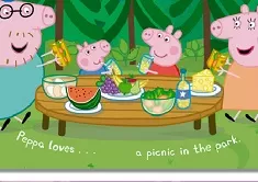 Peppa Pig Games, Peppa Pig Picnic Puzzle, Games-kids.com