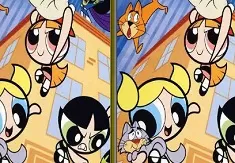 Powerpuff Girls Games, Powerpuff Girls Spot the Difference, Games-kids.com