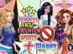 Princess Games, Princess Anti Fashion Sporty and Classy, Games-kids.com